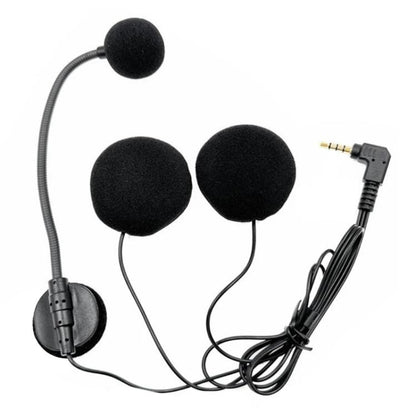 Motorcycle Half Helmet Intercom Headset Microphone(Black) - Motorcycle Walkie Talkie by buy2fix | Online Shopping UK | buy2fix