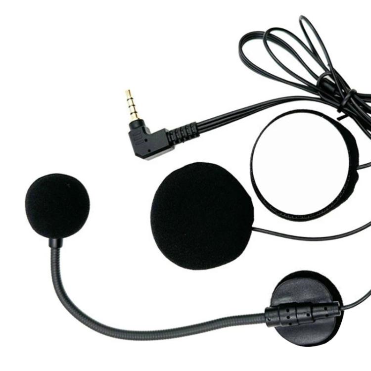 Motorcycle Half Helmet Intercom Headset Microphone(Black) - Motorcycle Walkie Talkie by buy2fix | Online Shopping UK | buy2fix