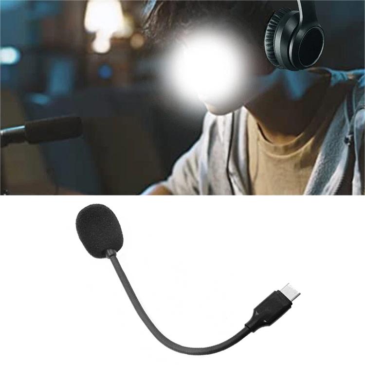 For Lenovo TH10 / TH30 / TH40 / L7 Type-C Straight E-sports Gaming Headset Microphone(Black) - Microphone by buy2fix | Online Shopping UK | buy2fix