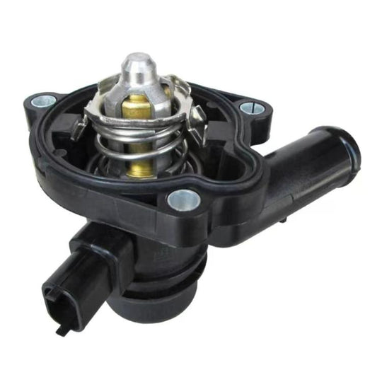 Car Thermostat Housing Water Pump Outlet for Chevrolet Cruze 55593034 55579010(Black)