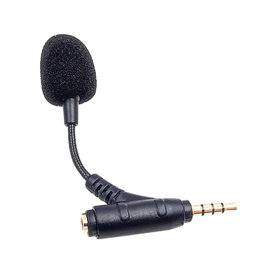 3.5mm Elbow Dual Ports Microphone for Mobile Live Broadcast, Length:80mm