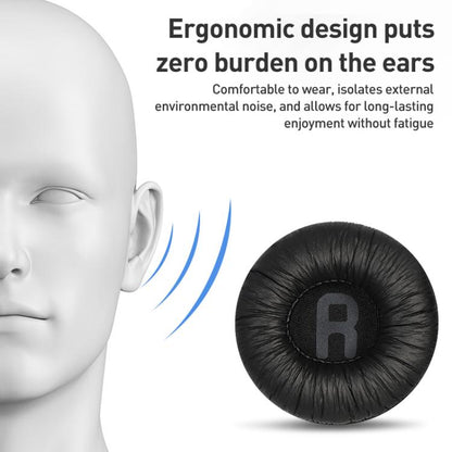 1 Pair Frog Skin Earphone Replacement Earpads For JBL JR300BT(Black) - Earmuff & Pad by buy2fix | Online Shopping UK | buy2fix