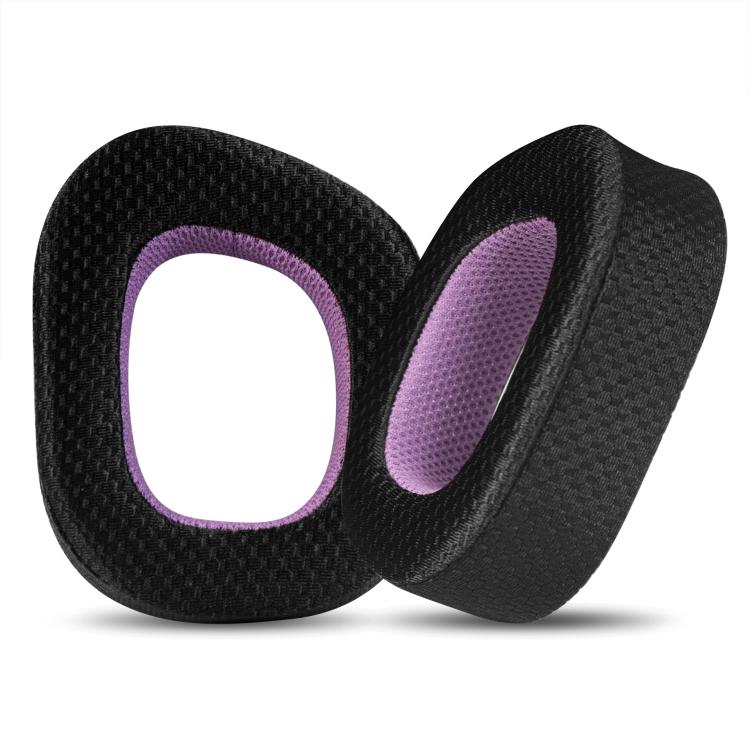 1 Pair Mesh Replacement Earpads For Corsair HS80 Max / HS80 USB Wired / HS80 RGB(Black Purple) - Earmuff & Pad by buy2fix | Online Shopping UK | buy2fix