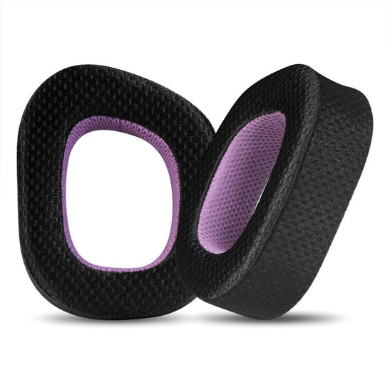 1 Pair Mesh Replacement Earpads For Corsair HS80 Max / HS80 USB Wired / HS80 RGB(Black Purple)