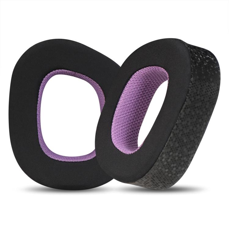 1 Pair Magic Ice Skin Replacement Earpads For Corsair HS80 Max / HS80 USB Wired / HS80 RGB(Black Purple) - Earmuff & Pad by buy2fix | Online Shopping UK | buy2fix