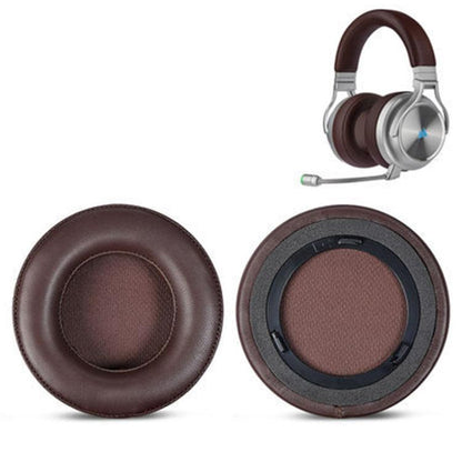 1 Pair Lambskin Replacement Earpads For Corsair Virtuoso RGB WIRELESS XT(Brown) - Earmuff & Pad by buy2fix | Online Shopping UK | buy2fix