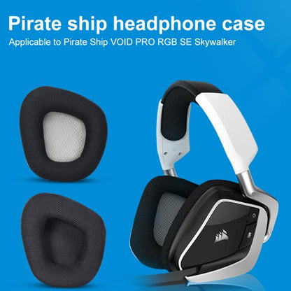 1 Pair Cotton Replacement Earpads For Corsair VOID PRO RGB SE(Grey) - Earmuff & Pad by buy2fix | Online Shopping UK | buy2fix