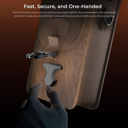 OUKITEL Portable Vertical Phone Waist Bag Desktop Metal Phone Holder Kit -  by OUKITEL | Online Shopping UK | buy2fix