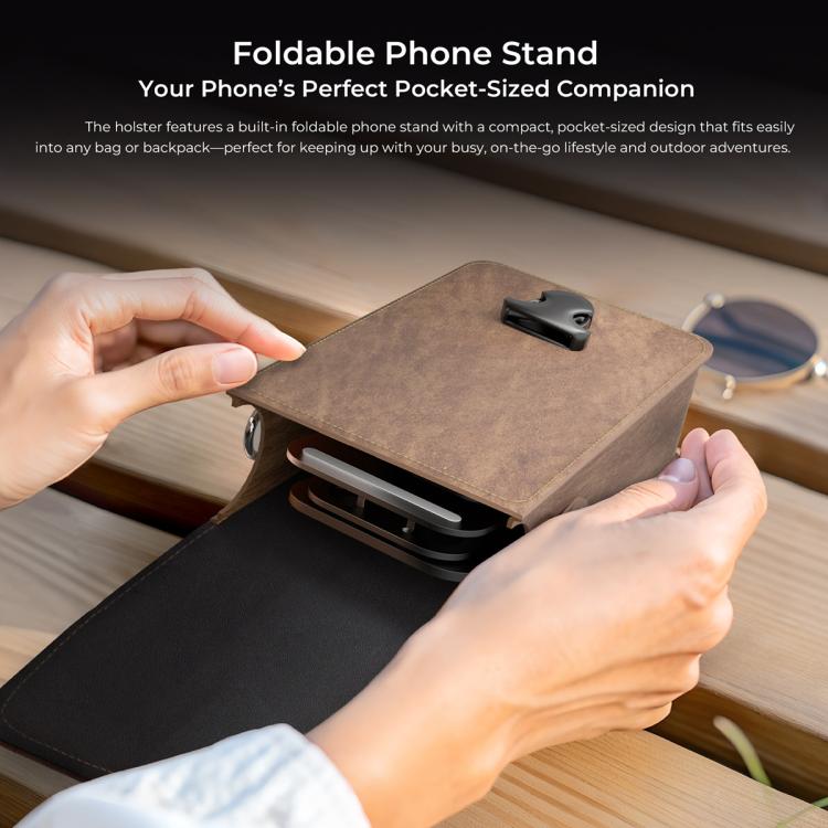 OUKITEL Portable Vertical Phone Waist Bag Desktop Metal Phone Holder Kit -  by OUKITEL | Online Shopping UK | buy2fix