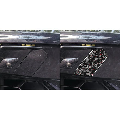 2pcs/Set Forged Gold Foil Carbon Fiber Car Trailer Hook Decorative Sticker for Chevrolet Corvette C8 2020-, Left and Right Driver(Red) - Car Interior Mouldings by buy2fix | Online Shopping UK | buy2fix