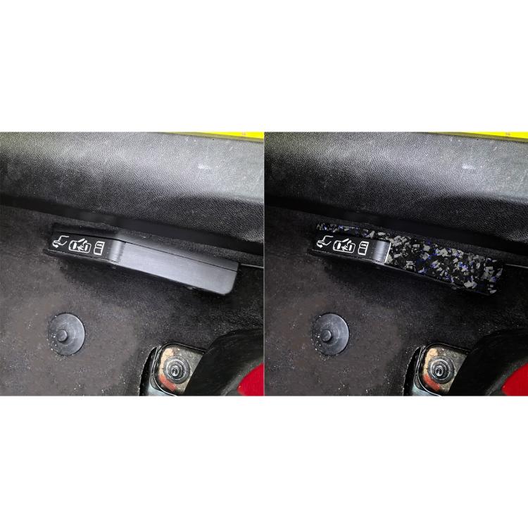 2pcs/Set Forged Gold Foil Carbon Fiber Car Door Lock Switch Decorative Sticker for Chevrolet Corvette C8 2020-, Left and Right Driver(Blue) - Car Interior Mouldings by buy2fix | Online Shopping UK | buy2fix