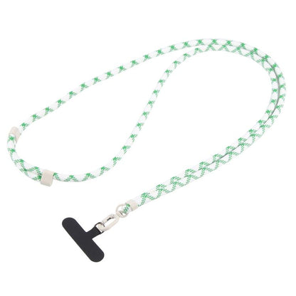 Universal Colorful Buckle Adjustable Mobile Phone Anti-lost Crossbody Lanyard(Green White) - Lanyards & Wrist Straps by buy2fix | Online Shopping UK | buy2fix