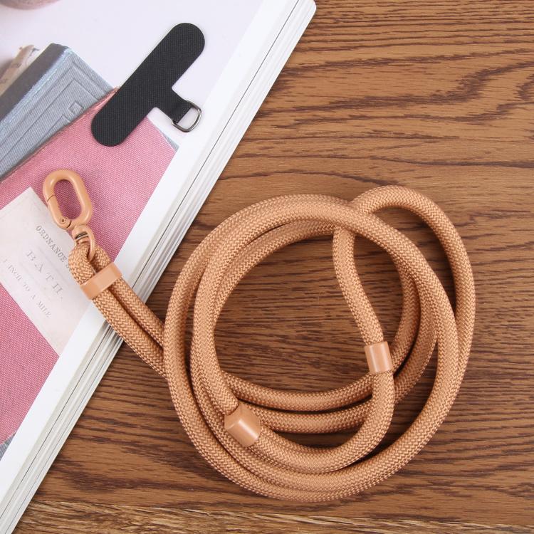 Universal Colorful Buckle Adjustable Mobile Phone Anti-lost Crossbody Lanyard(Light Brown) - Lanyards & Wrist Straps by buy2fix | Online Shopping UK | buy2fix