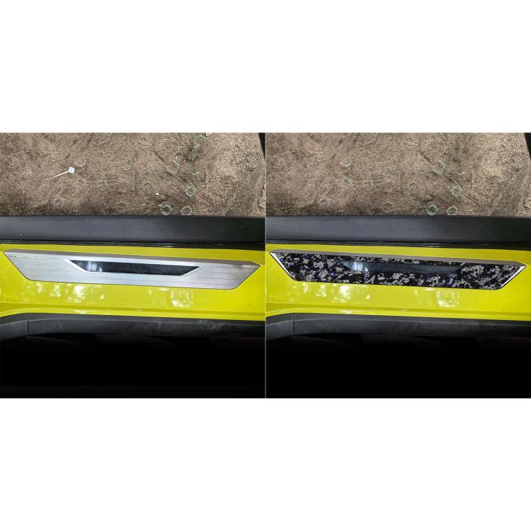 2pcs/Set Forged Gold Foil Carbon Fiber Car Threshold Decorative Sticker for Chevrolet Corvette C8 2020-, Left and Right Driver(Blue) - Car Interior Mouldings by buy2fix | Online Shopping UK | buy2fix