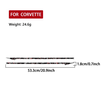 2pcs/Set Forged Gold Foil Carbon Fiber Car Taillight Decorative Sticker for Chevrolet Corvette C8 2020-, Left and Right Driver(Red) - Car Interior Mouldings by buy2fix | Online Shopping UK | buy2fix