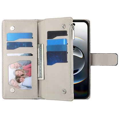 For iPhone Air Stitching Multi-card Zipper Wallet Leather Phone Case with Short Strap(Black) - iPhone Air Cases by buy2fix | Online Shopping UK | buy2fix