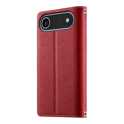 For iPhone Air Stitching Multi-card Zipper Wallet Leather Phone Case with Short Strap(Red) - iPhone Air Cases by buy2fix | Online Shopping UK | buy2fix