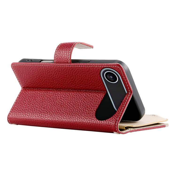 For iPhone Air Stitching Multi-card Zipper Wallet Leather Phone Case with Short Strap(Red) - iPhone Air Cases by buy2fix | Online Shopping UK | buy2fix