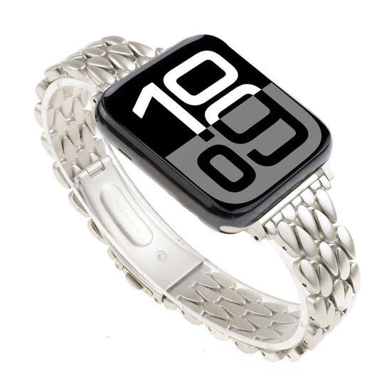 For Apple Watch 42mm / 41mm / 40mm / 38mm Water Drop Zinc Alloy Watch Band(Starlight)
