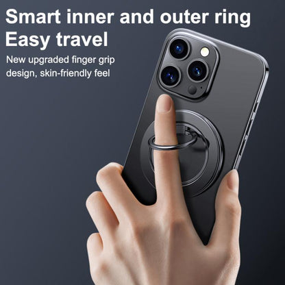 Multifunctional 360 Degree Rotating Magnetic Ring Phone Holder(Black) - Ring Holder by buy2fix | Online Shopping UK | buy2fix