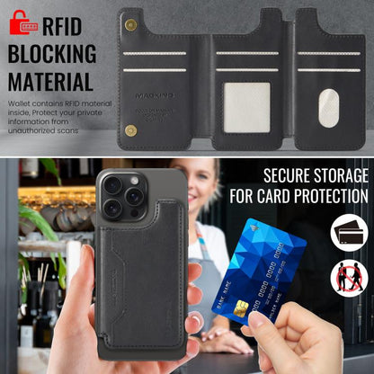 MAGKING K3 Series MagSafe RFID Card Bag(Black) - Adhesive Card Holders by MAGKING | Online Shopping UK | buy2fix