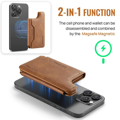 MAGKING K3 Series MagSafe RFID Card Bag(Brown) - Adhesive Card Holders by MAGKING | Online Shopping UK | buy2fix