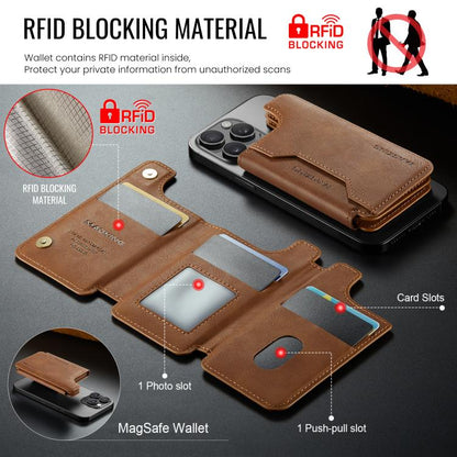 MAGKING K3 Series MagSafe RFID Card Bag(Brown) - Adhesive Card Holders by MAGKING | Online Shopping UK | buy2fix