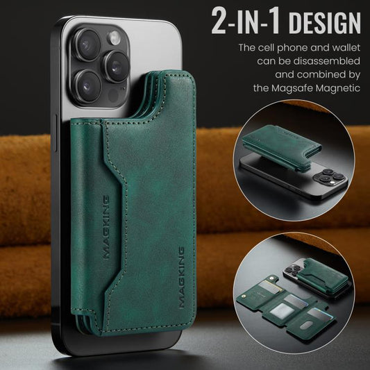 MAGKING K3 Series MagSafe RFID Card Bag(Green) - Adhesive Card Holders by MAGKING | Online Shopping UK | buy2fix