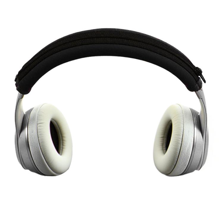 For Beats Solo3 / Solo2 Neoprene Zipper Headband Cushion Pad Replacement Parts(Black) - Earmuff & Pad by buy2fix | Online Shopping UK | buy2fix