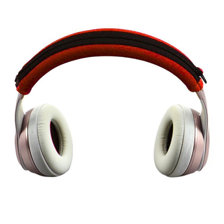 For Beats Solo3 / Solo2 Neoprene Zipper Headband Cushion Pad Replacement Parts(Red) - Earmuff & Pad by buy2fix | Online Shopping UK | buy2fix