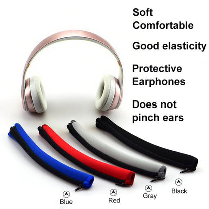 For Beats Solo3 / Solo2 Neoprene Zipper Headband Cushion Pad Replacement Parts(Red) - Earmuff & Pad by buy2fix | Online Shopping UK | buy2fix