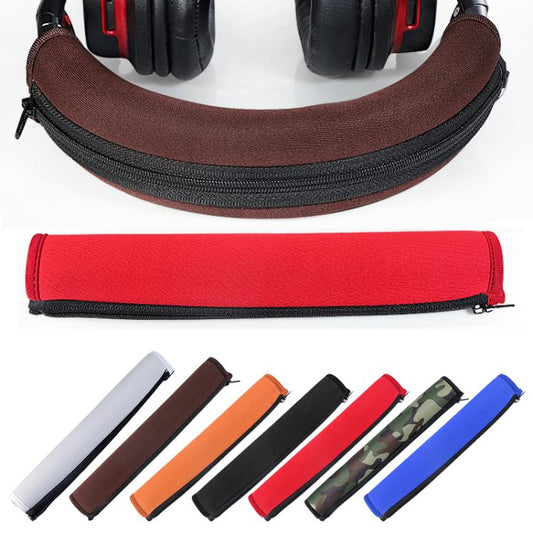 For Audio Technica ATH-M50X / M40X Neoprene Zipper Headband Cushion Pad Replacement Parts(Blue) - Earmuff & Pad by buy2fix | Online Shopping UK | buy2fix