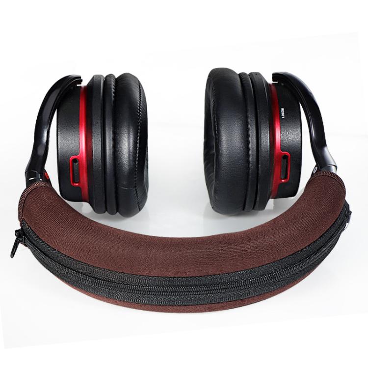 For Audio Technica ATH-M50X / M40X Neoprene Zipper Headband Cushion Pad Replacement Parts(Red) - Earmuff & Pad by buy2fix | Online Shopping UK | buy2fix