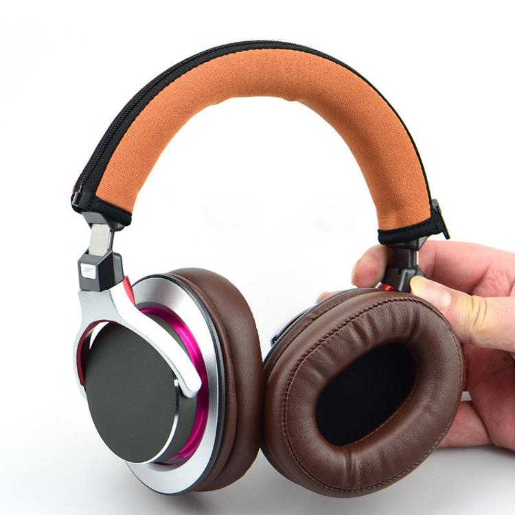 For Audio Technica ATH-MSR7 Neoprene Zipper Headband Cushion Pad Replacement Parts(Orange) - Earmuff & Pad by buy2fix | Online Shopping UK | buy2fix