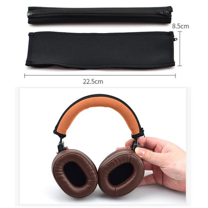 For Audio Technica ATH-MSR7 Neoprene Zipper Headband Cushion Pad Replacement Parts(Black) - Earmuff & Pad by buy2fix | Online Shopping UK | buy2fix