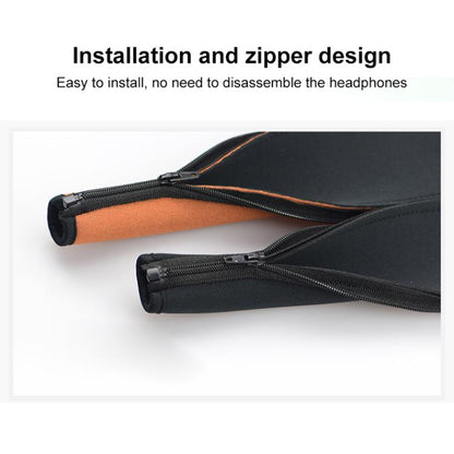 For Audio Technica ATH-MSR7 Neoprene Zipper Headband Cushion Pad Replacement Parts(Orange) - Earmuff & Pad by buy2fix | Online Shopping UK | buy2fix