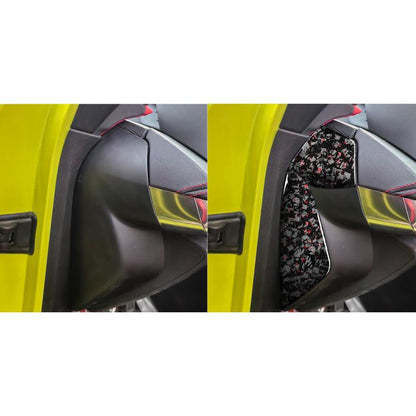 4pcs/Set Forged Gold Foil Carbon Fiber Car Front Slot Decorative Sticker for Chevrolet Corvette C8 2020-, Left and Right Driver(Red) - Car Interior Mouldings by buy2fix | Online Shopping UK | buy2fix