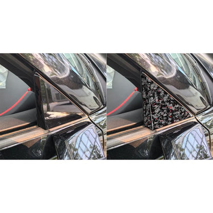 4pcs/Set Forged Gold Foil Carbon Fiber Car Outside A-pillar Decorative Sticker for Chevrolet Corvette C8 2020-, Left and Right Driver(Red) - Car Interior Mouldings by buy2fix | Online Shopping UK | buy2fix