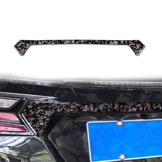 Forged Gold Foil Carbon Fiber Car Trunk Decorative Sticker for Chevrolet Corvette C8 2020-, Left and Right Driver(Red) - Car Interior Mouldings by buy2fix | Online Shopping UK | buy2fix