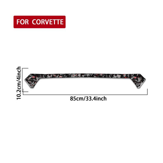 Forged Gold Foil Carbon Fiber Car Trunk Decorative Sticker for Chevrolet Corvette C8 2020-, Left and Right Driver(Red) - Car Interior Mouldings by buy2fix | Online Shopping UK | buy2fix