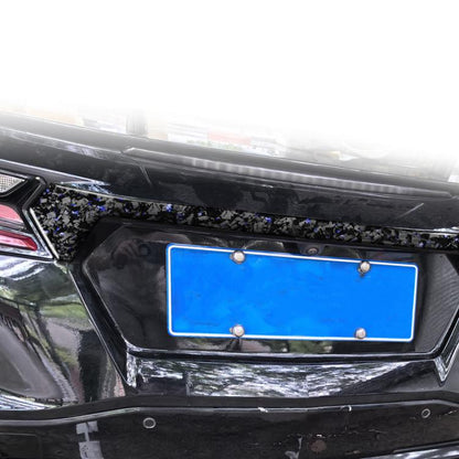 Forged Gold Foil Carbon Fiber Car Trunk Decorative Sticker for Chevrolet Corvette C8 2020-, Left and Right Driver(Blue) - Car Interior Mouldings by buy2fix | Online Shopping UK | buy2fix