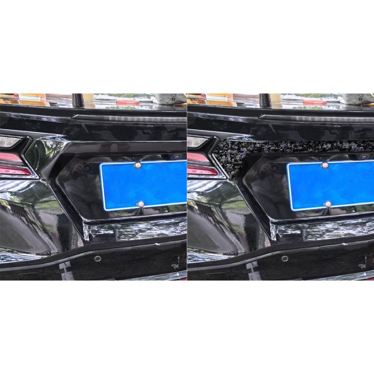 Forged Gold Foil Carbon Fiber Car Trunk Decorative Sticker for Chevrolet Corvette C8 2020-, Left and Right Driver(Blue) - Car Interior Mouldings by buy2fix | Online Shopping UK | buy2fix