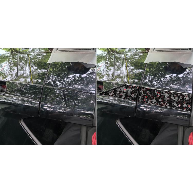 4pcs/Set Forged Gold Foil Carbon Fiber Car Roof Sides Decorative Sticker for Chevrolet Corvette C8 2020-, Left and Right Driver(Red) - Car Interior Mouldings by buy2fix | Online Shopping UK | buy2fix