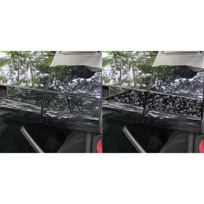 4pcs/Set Forged Gold Foil Carbon Fiber Car Roof Sides Decorative Sticker for Chevrolet Corvette C8 2020-, Left and Right Driver(Blue) - Car Interior Mouldings by buy2fix | Online Shopping UK | buy2fix