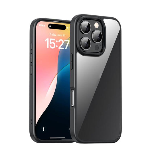 For iPhone 16 Pro Max iPAKY Bright Color Series Shockproof PC+TPU Phone Case(Black) - iPhone 16 Pro Max Cases by iPAKY | Online Shopping UK | buy2fix