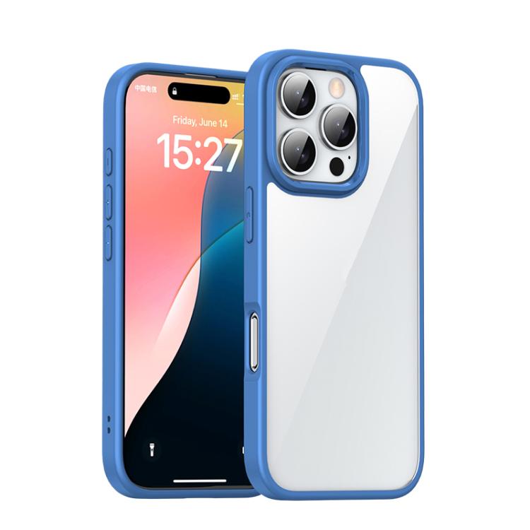 For iPhone 16 Pro Max iPAKY Bright Color Series Shockproof PC+TPU Phone Case(Blue) - iPhone 16 Pro Max Cases by iPAKY | Online Shopping UK | buy2fix