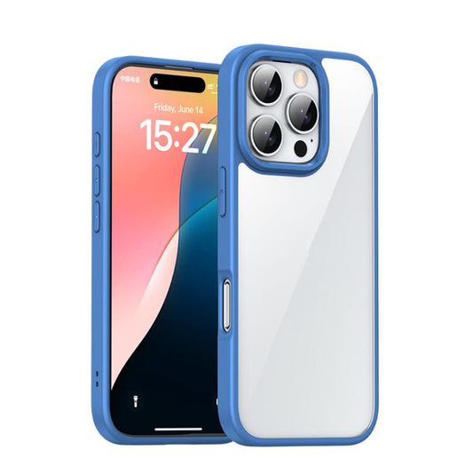For iPhone 16 Pro Max iPAKY Bright Color Series Shockproof PC+TPU Phone Case(Blue) - iPhone 16 Pro Max Cases by iPAKY | Online Shopping UK | buy2fix