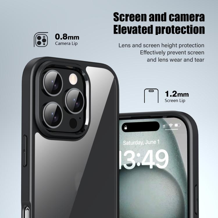 For iPhone 16 iPAKY Bright Color Series Shockproof PC+TPU Phone Case(Purple) - iPhone 16 Cases by iPAKY | Online Shopping UK | buy2fix