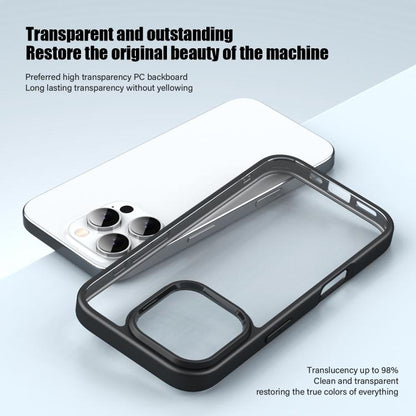 For iPhone 16 iPAKY Bright Color Series Shockproof PC+TPU Phone Case(Grey) - iPhone 16 Cases by iPAKY | Online Shopping UK | buy2fix