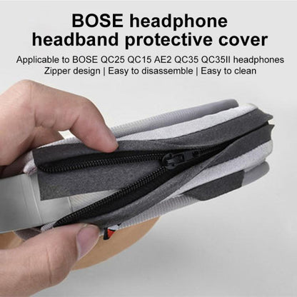 Neoprene Zipper Headband Protective Cover For BOSE QC25 / QC15 / QC35 II, Model:Small-Black Grey - Earmuff & Pad by buy2fix | Online Shopping UK | buy2fix